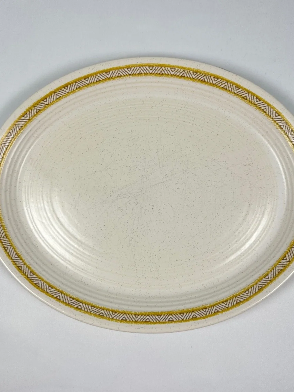 Franciscan Hacienda Gold USA Platter Mid Century Modern Style 1960s-1970s
